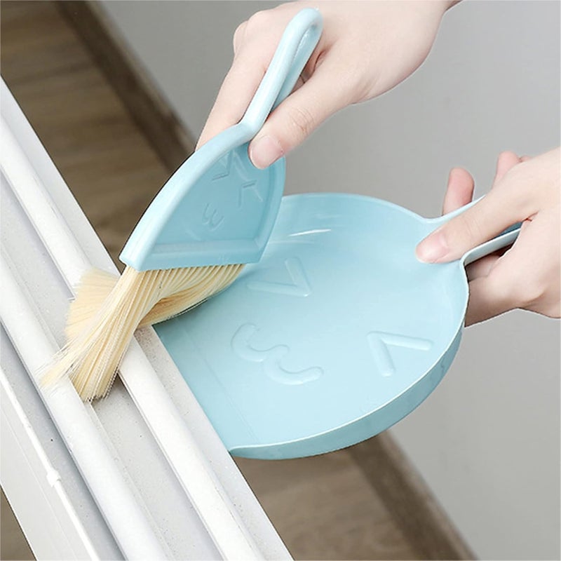JIBOLAT 3PCS Mini Broom and Dustpan Set for Home, Car, Kitchen, Table, Kids - Durable Plastic Bristles, Handheld, Hangable, 3 Colors - Image 5